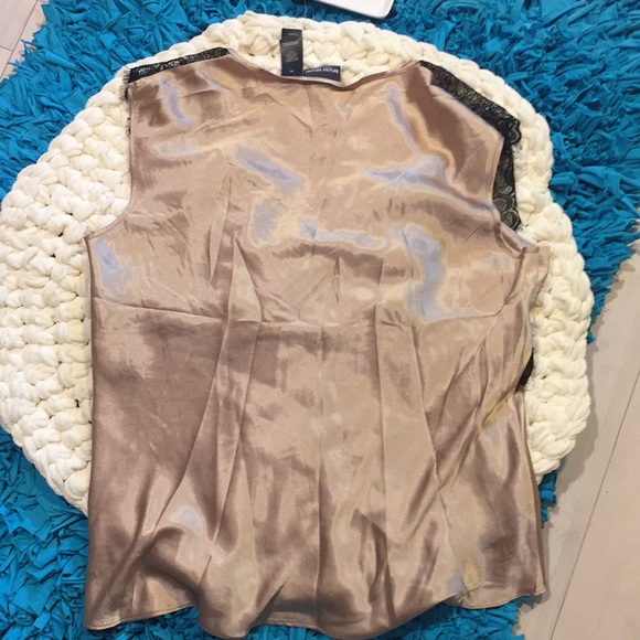 NWT Bisou Bisou silky lace top - Picture 6 of 6